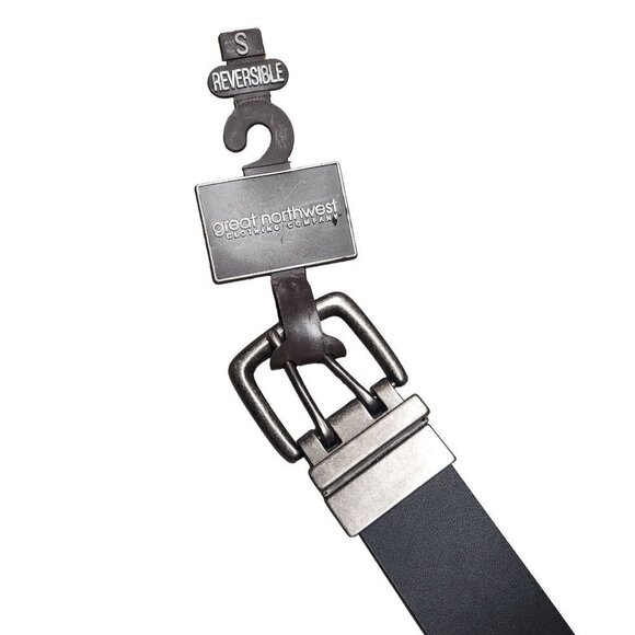 Great Northwest Clothing Company Leather Double Grommet Reversible Belt - Picture 2 of 5